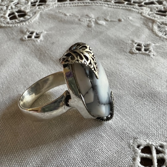 Large Dendrite Agate Ring - Picture 6 of 9